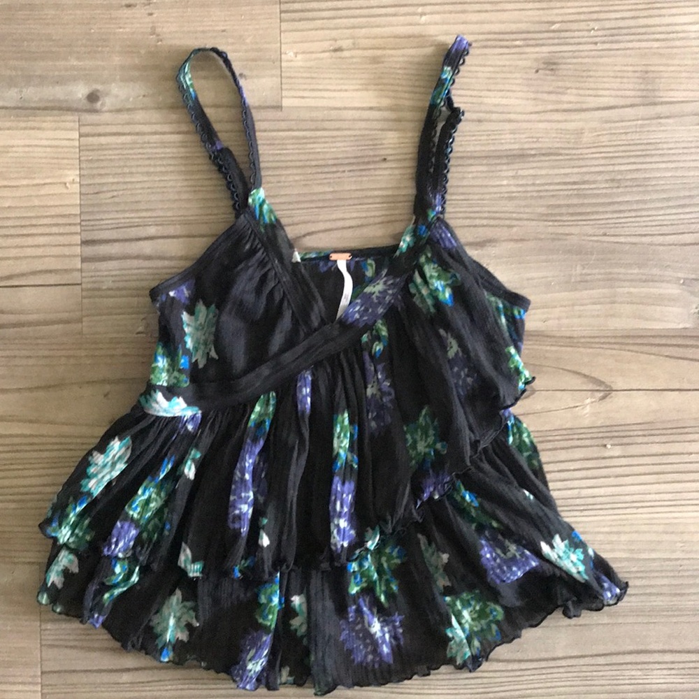 Free People layered ruffle camisole, XS
